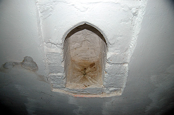 The piscina in the south aisle April 2012